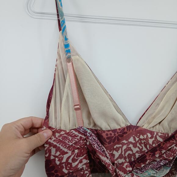 Moda International Y2K Boho Low Back Maxi Dress Womens MD Wedding Festival - Picture 9 of 15